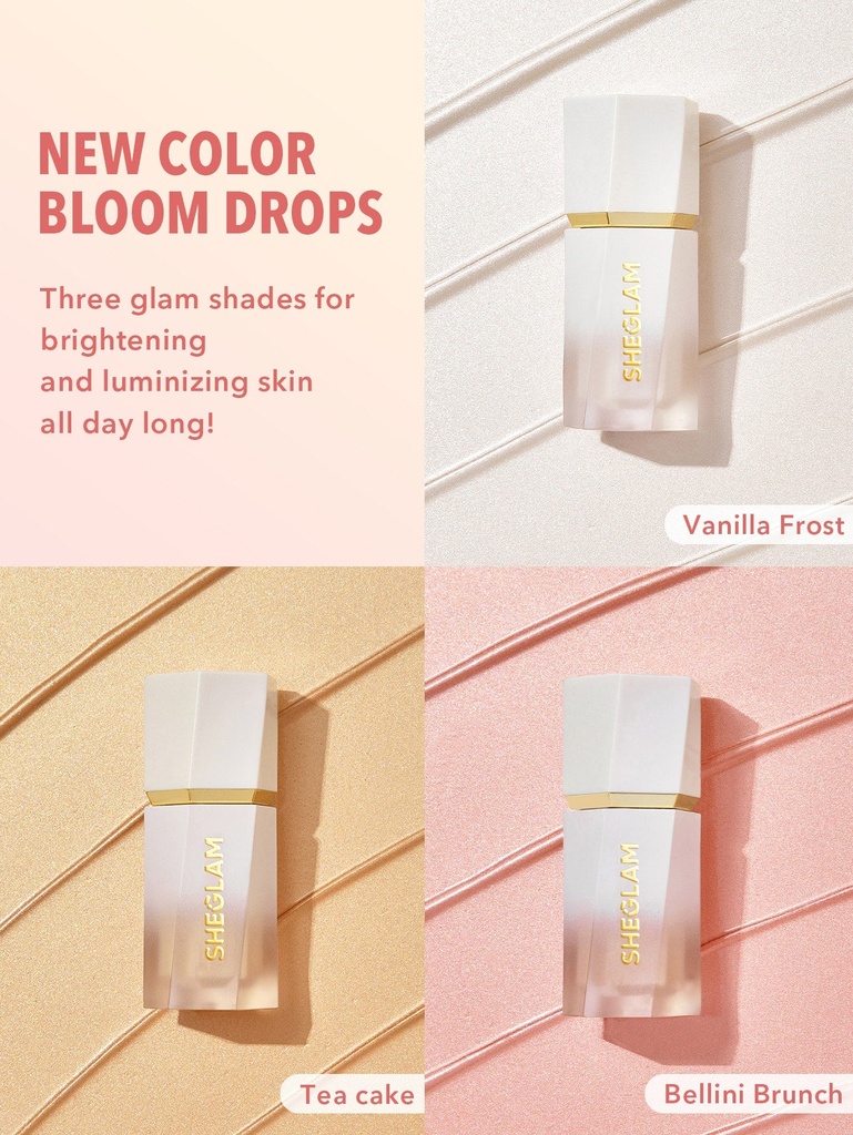 Sheglam Glow Bloom Liquid Highlighter Tea Cake