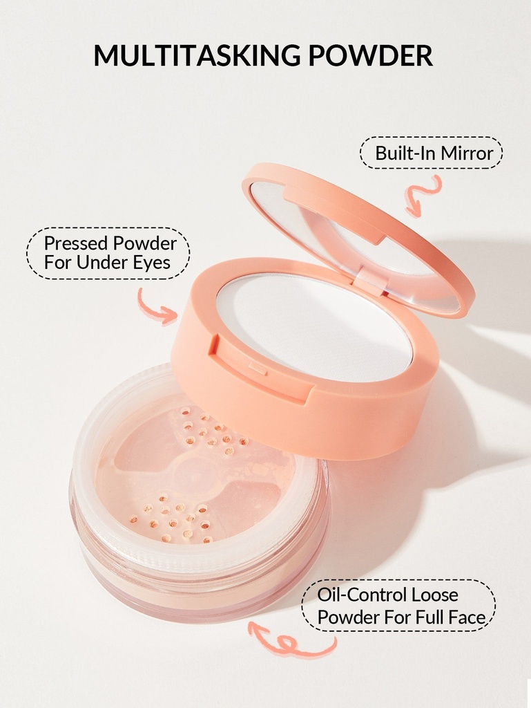 Sheglam Insta-ready Face & Under Eye Setting Powder Duo-Bisque