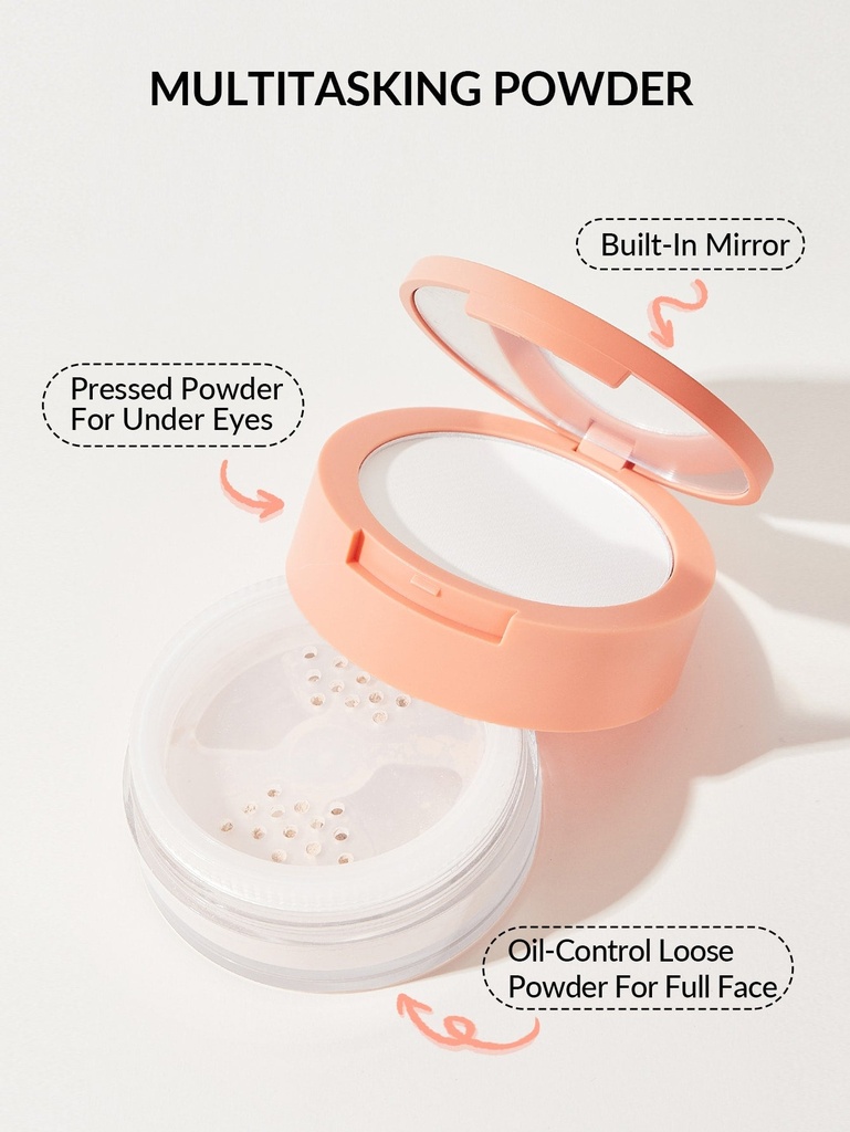 Sheglam Insta-ready Face & Under Eye Setting Powder Duo-Translucent