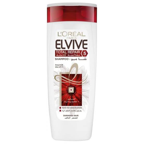 L'OREAL Elvive Total Repair 5 Shampoo For Damaged Hair - white (400ml)