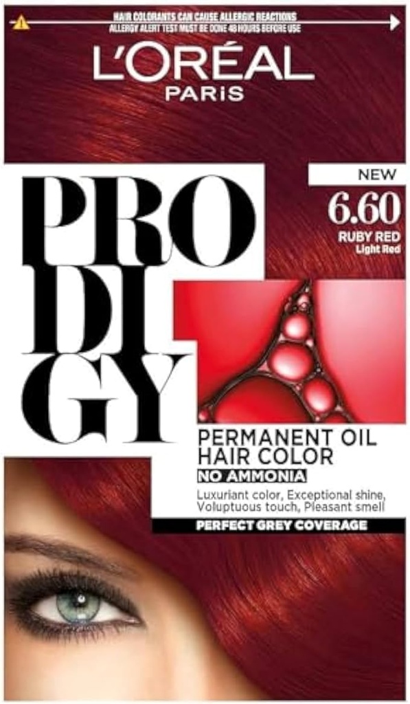L'OREAL PARIS Prodigy 6.6 Ruby Red Haircolor - 6.60 Ruby Red (172ml)