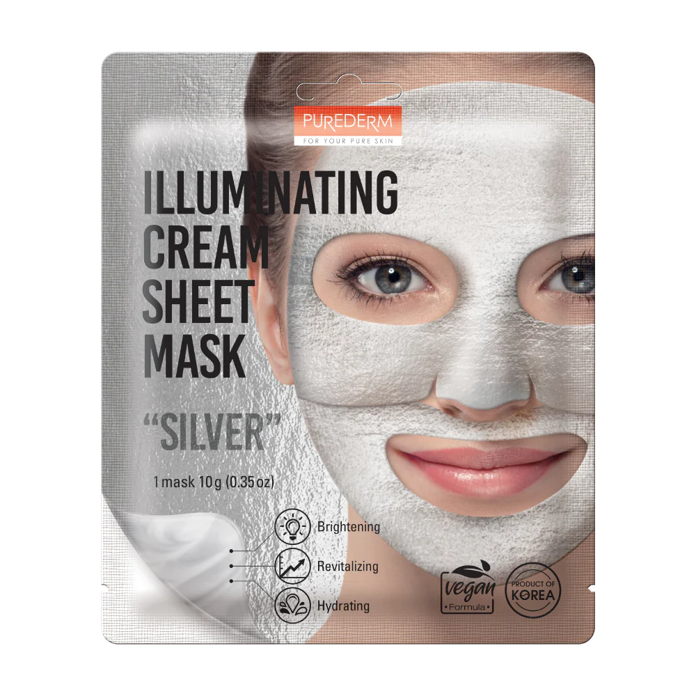 PUREDERM Silver Illuminating Cream Sheet Mask