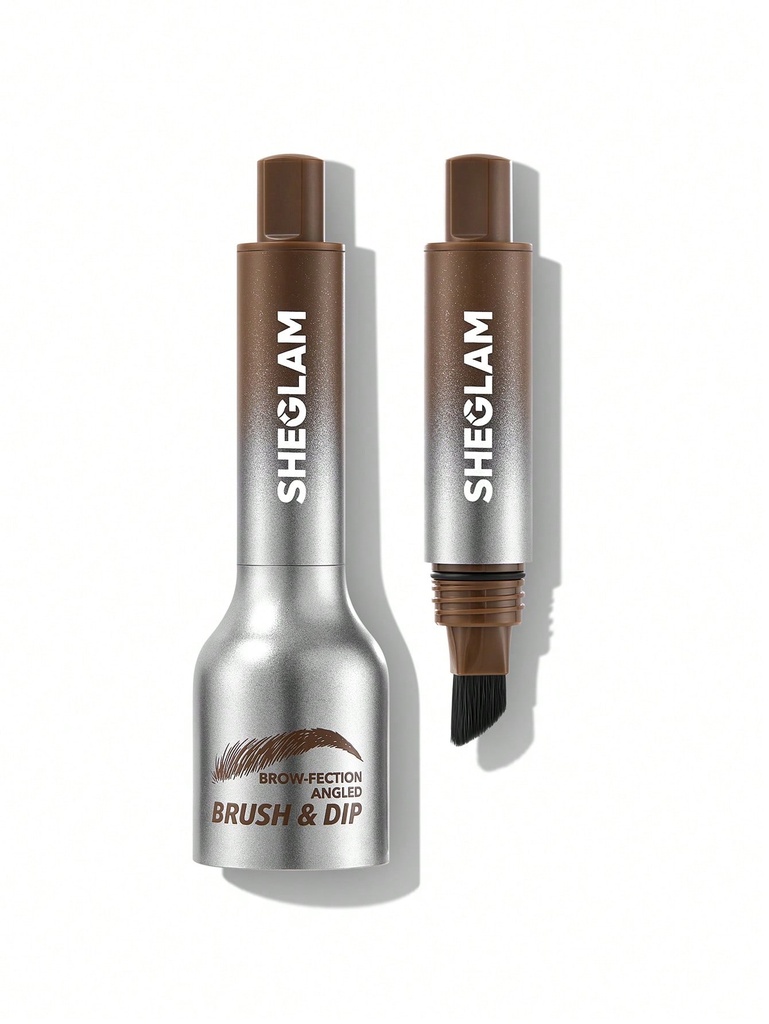 SHEGLAM Brow-Fection Angled Brush & Dip - Taupe (1.2ml)