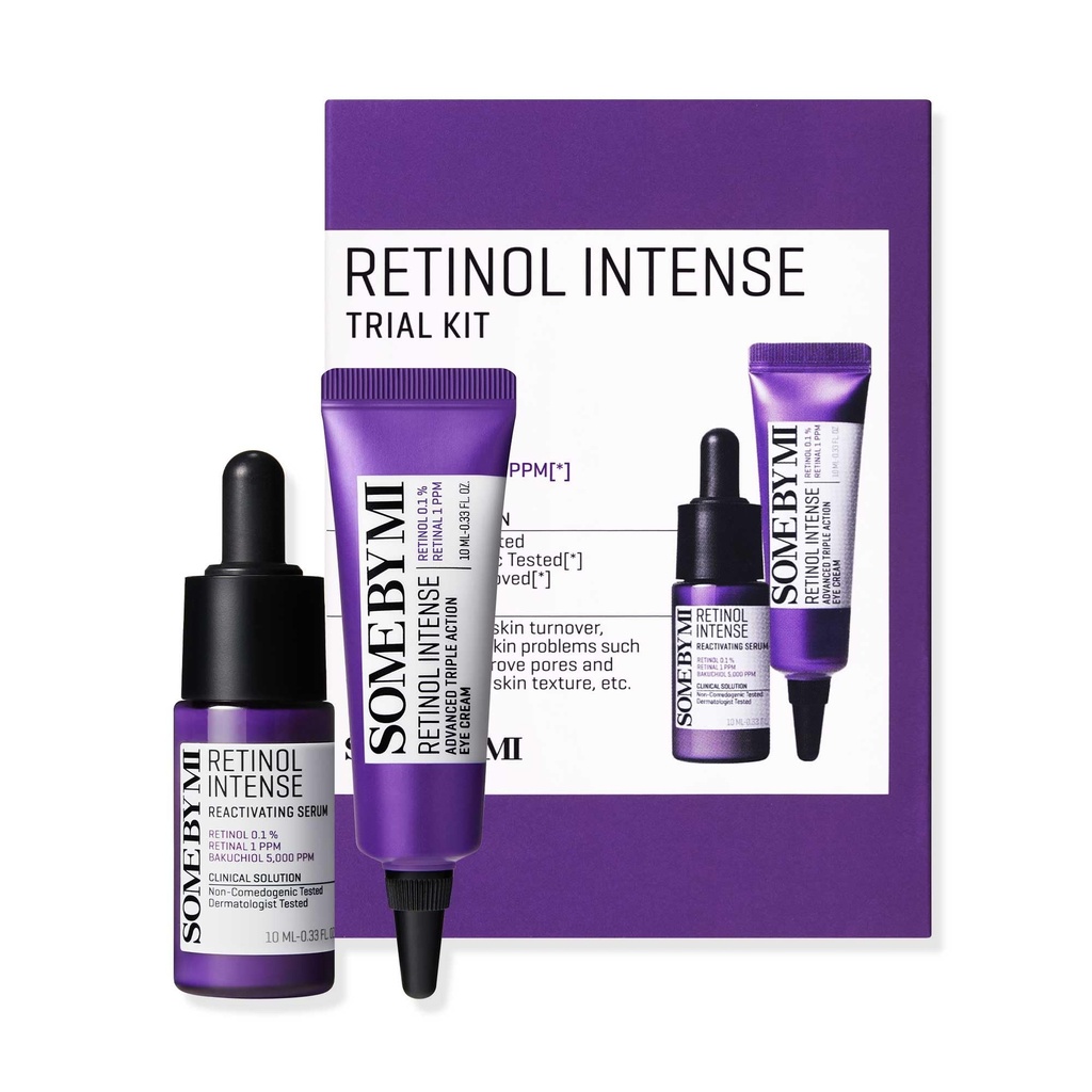 SOME BY MI Retinol Intense Trial Kit (Retinol Eye Cream 10Ml + Retinol Serum 10Ml)