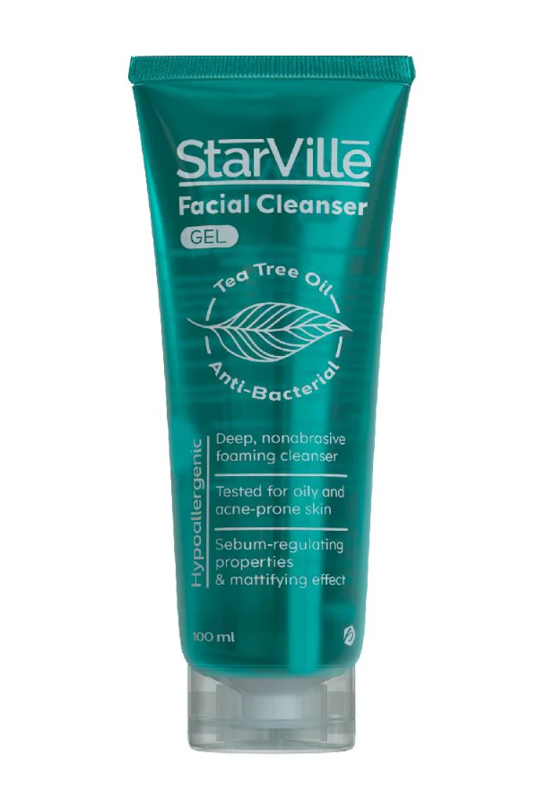 STARVILLE Facial Cleanser gel tea tree oil acne prone skin (100ml)