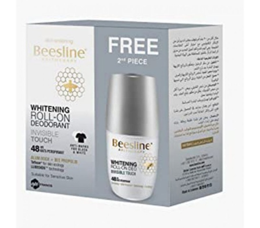 BEESLINE Whitening Roll-On Deodorant Offer (1+1) - Invisible Touch (50ml)