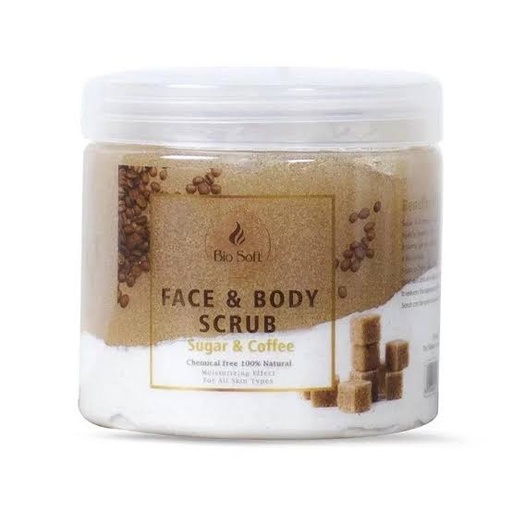 BIO SOFT Face & Body Scrub  - Coffe & sugar (500ml)