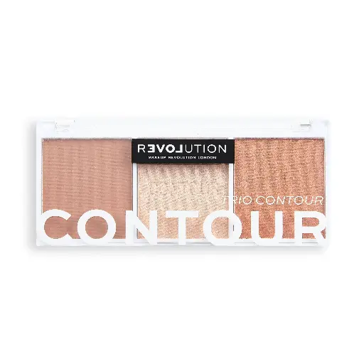 REVOLUTION Relove Colour Play Contour Trio Palette  - baked sugar