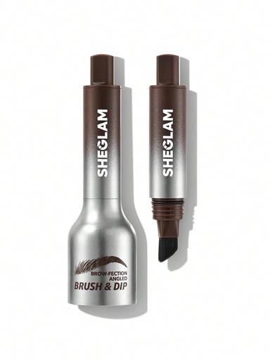 SHEGLAM Brow-Fection Angled Brush & Dip - Chocolate (1.2ml)