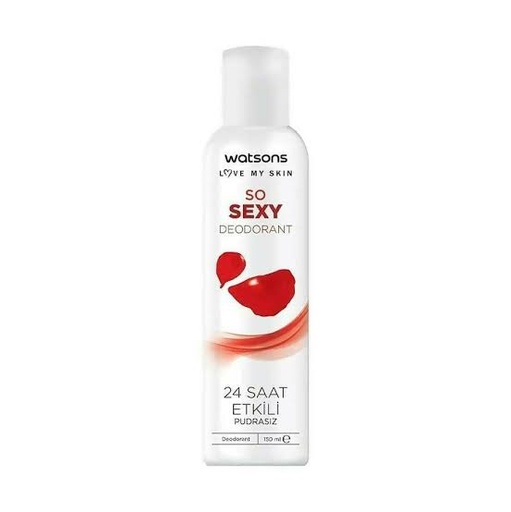 WATSONS Deodorant 24 Hour Effective Spray - So Sexy (150ml)